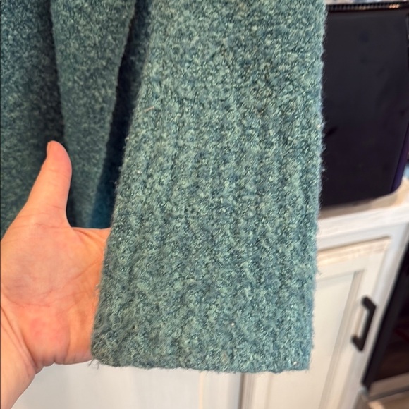 Moda International Women's Teal beautiful Open Front Sweater ✨ - Picture 3 of 3